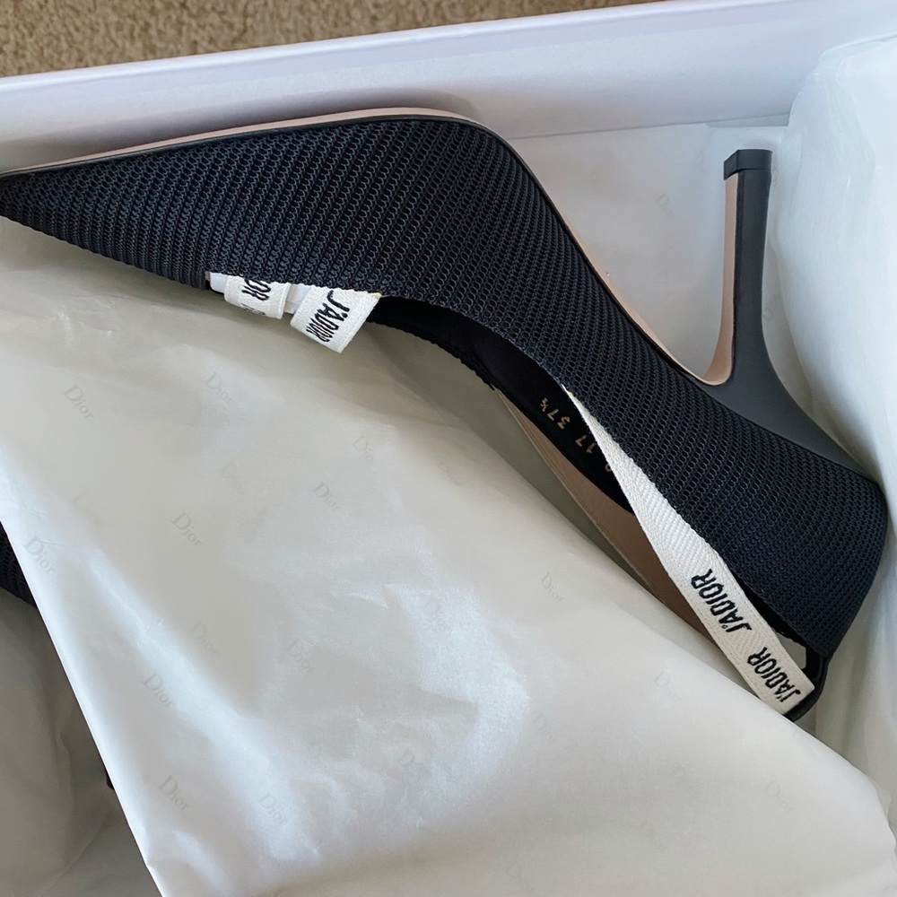 NWT Christian Dior J'Adior Black Mesh Pump - Picture 10 of 15